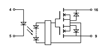 Mechanical Drawing - Toshiba TLX9165T AEC-Q101 Photocoupler/Photorelay